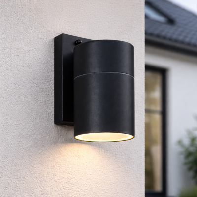 Lámpara exterior negro moderno, Pedro, IP44