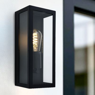 Lámpara exterior negra moderna, Senne, IP44