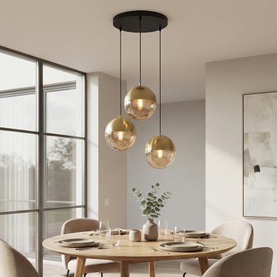 Lámpara colgante ámbar diseño, Nalini