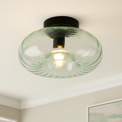 Lámpara de techo verde retro, Diane