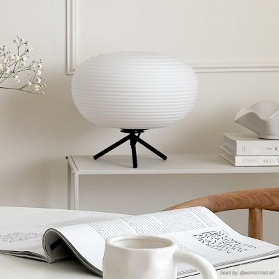 Lámpara de mesa blanca moderna, Davide, con interruptor