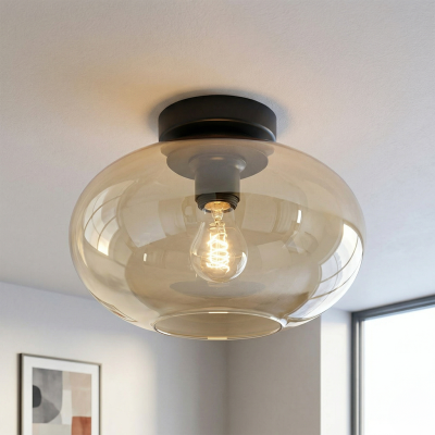 Lámpara de techo ámbar diseño, Luca