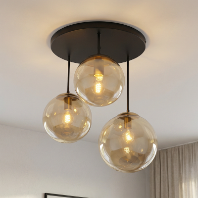 Lámpara de techo ámbar diseño, Dolf