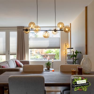 Lámpara colgante ámbar diseño, Remo