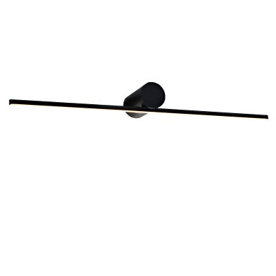 Espejo con luces negro moderno, Haiko, 8W, 3000K LED, IP44