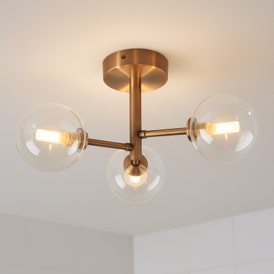 Lámpara de techo cobre moderna, Amer, IP44