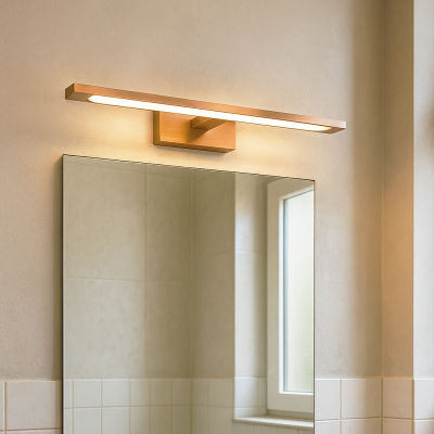 Aplique baño cobre moderno, Steffy, 6W, 2700K LED, IP44