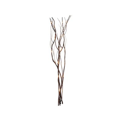Ramas de sauce marrón con iluminación, 60 cm de altura, con batería