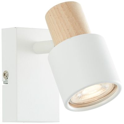 Foco de pared blanco moderno, Soscha