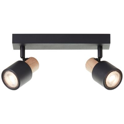 Foco de techo negro moderno, Soscha
