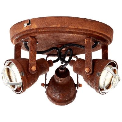 Foco de techo color óxido industrial, Abyga