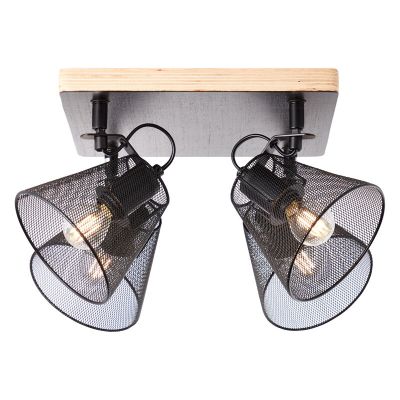 Foco de techo de madera negro, Havin
