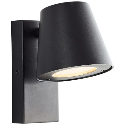 Lámpara exterior negra de metal, Wies, IP44