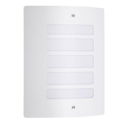 Lámpara exterior blanca de metal, Alea, IP44