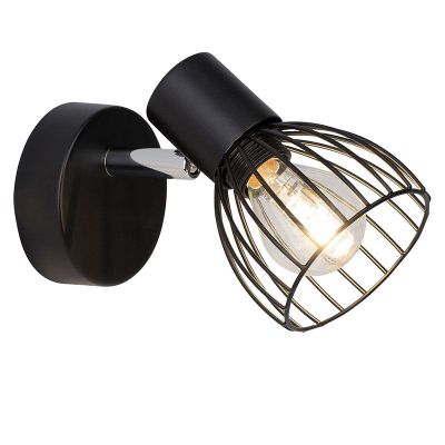 Foco de pared negro industrial, Adama