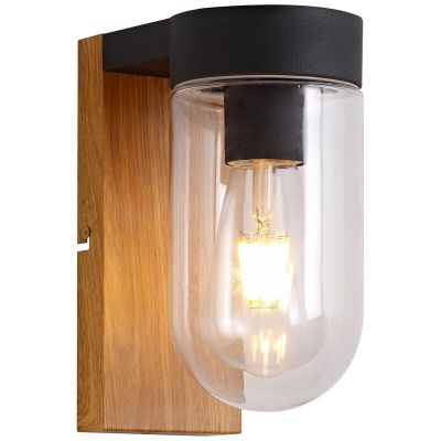 Lámpara exterior negro moderno, Danja, IP44