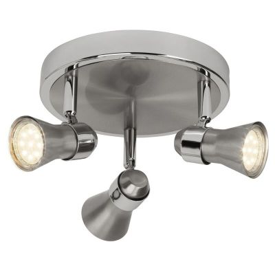 Foco de techo cromado de metal, Roel, 7W, 3000K LED