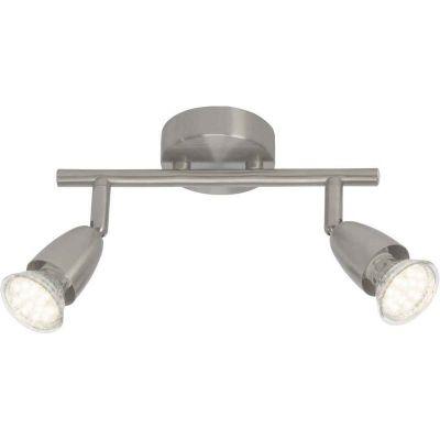 Lámpara de techo cromada de metal, Keysha, 3W, 3000K LED