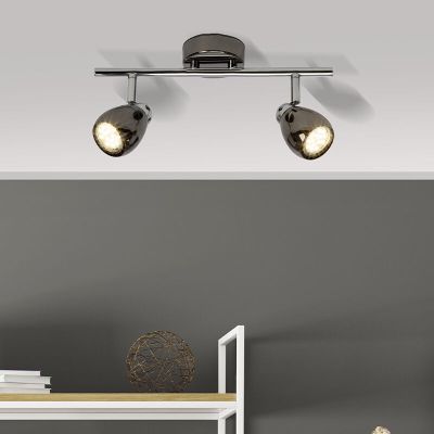 Lámpara de techo negra de metal, Khadra, 3W, 3000K LED