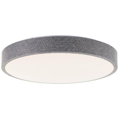 Plafón de techo gris rústico, Soeraya, 24W, 3000K LED, regulable en 3 pasos