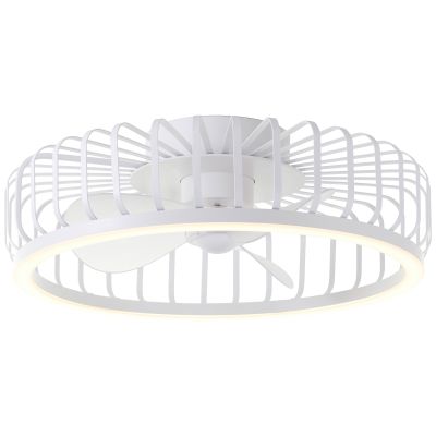 Ventilador de techo blanco moderno, Tolga, 36W, 2700K-4000K-6500K LED, con mando a distancia