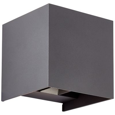 Aplique up down gris moderno, Romar, 6,5W, 3000K LED, IP44