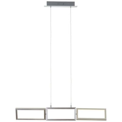 Lámpara colgante plateada moderna, Sara, 30W, 3000K LED