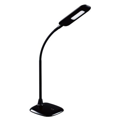 Flexo negro de plástico, Jenoah, 5W, 6000K LED, con regulador táctil