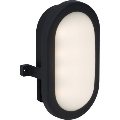 Lámpara exterior antracita de plástico, Jeja, 6W, 4000K LED, IP65