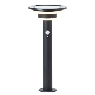 Lámpara de pie solar exterior negra moderna, Lonneke, 3W, 3000K LED, IP44