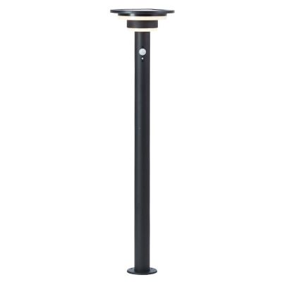 Lámpara de pie solar exterior negra moderna, Lonneke, 3W, 3000K LED, IP44