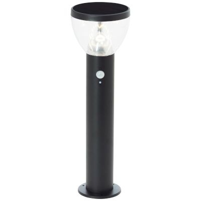 Lámpara de pie solar exterior negra moderna, Saar, 3W, 3000K LED, IP44