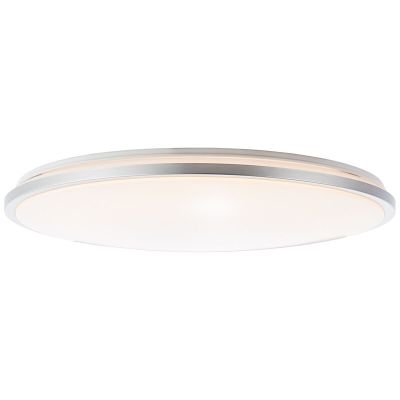 Plafón de techo blanco moderno, Haron, 60W, color de luz ajustable LED, con mando a distancia