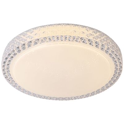Plafón de techo blanco diseño, Baki, 60W, color de luz ajustable LED, con mando a distancia