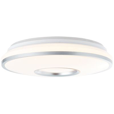 Plafón de techo blanco moderno, Guled, 24W, color de luz ajustable LED, con mando a distancia
