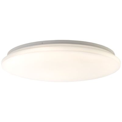 Plafón de techo blanco de plástico, Julie, 36W, ajustable entre luz blanco cálido y frío LED, con mando a distancia