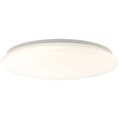 Plafón de techo blanco de plástico, Julie, 36W, color de luz ajustable LED, con mando a distancia