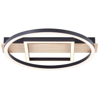 Plafón de techo marrón diseño, Konrad, 20W, 3000K LED