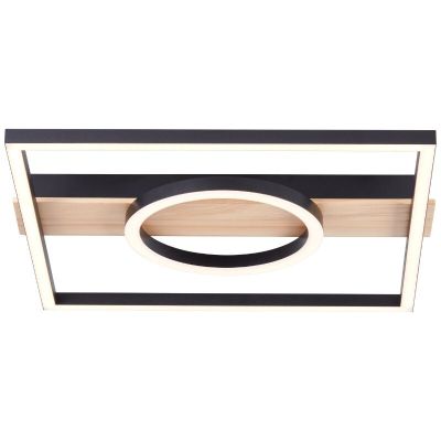 Plafón de techo marrón diseño, Konrad, 20W, 3000K LED