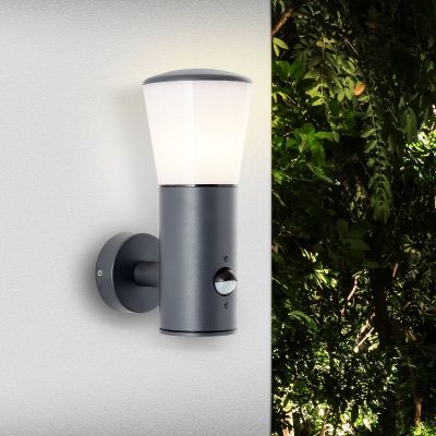 Aplique exterior con sensor de movimiento antracita moderno, Rawi, IP44