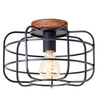 Lámpara de techo de madera negra, Taede