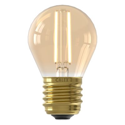Calex bombilla LED filamento E27 regulable ámbar, 3,5W, 2100K