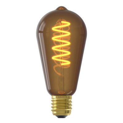 Calex bombilla LED Edison E27 regulable marrón, 4W, 1800K