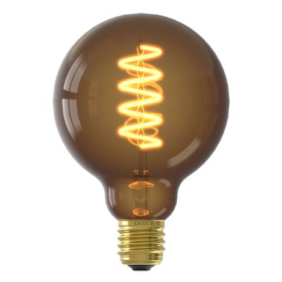 Calex bombilla LED filamento E27 regulable marrón, 4W, 1800K