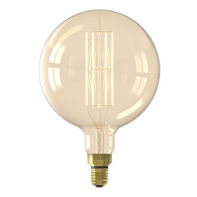 Calex bombilla LED filamento E27 regulable ámbar, 10,5W, 2100K