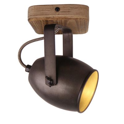 Foco de techo negro vintage, Chanice