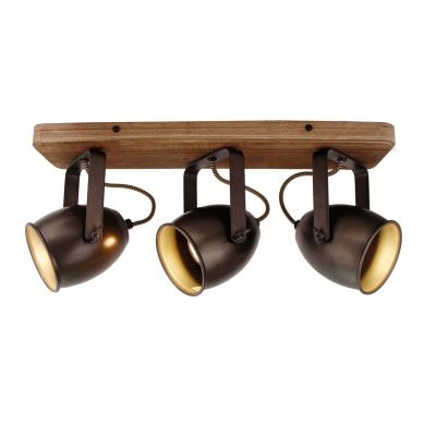 Foco de techo negro vintage, Chanice