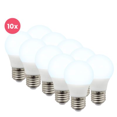 10 pack Lagiba bombilla LED E27 Bradley, P45, 3W, 6500K