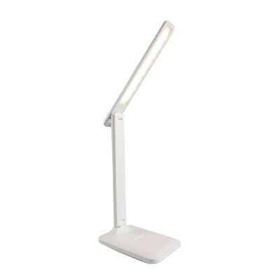 Flexo blanco de plástico, Danila, 5W, color de luz ajustable LED, con regulador táctil