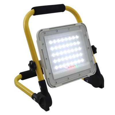 Luz de trabajo recargable amarilla de aluminio, Hilmi, 60W, 6500K LED, IP44, con interruptor